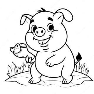 Pagina Para Colorear De Porky El Cerdito 66830-55180