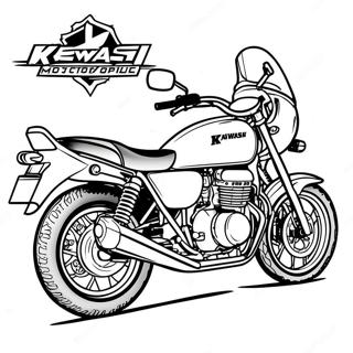 Pagina Para Colorear De Motocicleta Kawasaki 66850-55198