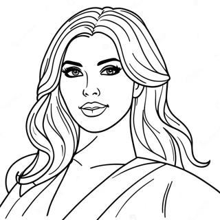 Kim Kardashian Páginas Para Colorear