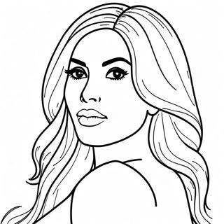 Pagina Para Colorear De Kim Kardashian 66900-55234