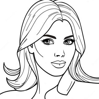 Pagina Para Colorear De Kim Kardashian 66900-55235