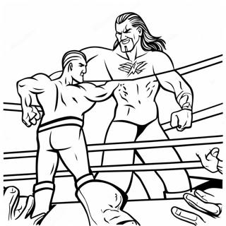 Pagina Para Colorear De Superestrellas De Wwe En Accion 66931-55271