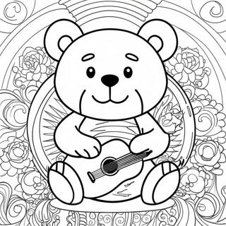 Oso De Grateful Dead Páginas Para Colorear