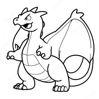 Pagina Para Colorear De Charizard Gigantamax En Vuelo 6695-5448