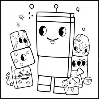 Pagina Para Colorear De Numberblocks 11 Coloridos Con Amigos 66992-55300