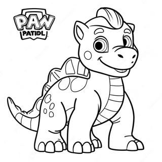 Pagina Para Colorear De Rex El Dinosaurio De Paw Patrol 67052-55336