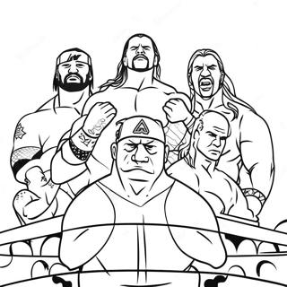 Pagina Para Colorear De Superestrellas De Wwe En Accion 67092-55378