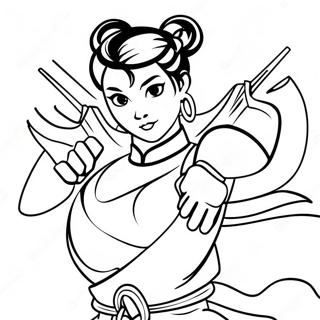 Pagina Para Colorear De Chun Li 67101-55383