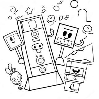 Numberblocks 1000 Con Formas Coloridas Pagina Para Colorear 67143-55406