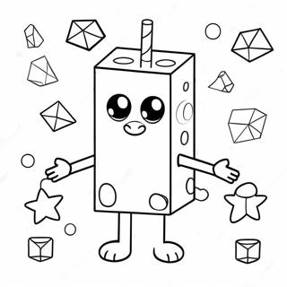 Numberblocks 1000 Con Formas Coloridas Pagina Para Colorear 67143-55407