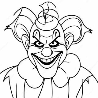 Pagina Para Colorear Del Personaje Payaso De Icp 67153-55414