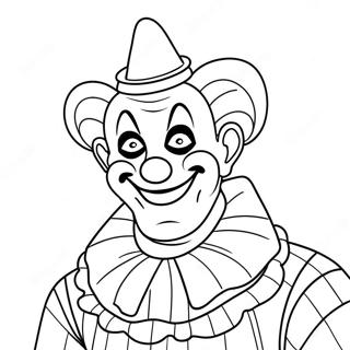 Pagina Para Colorear Del Personaje Payaso De Icp 67153-55415