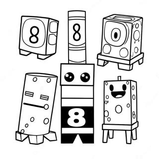 Pagina Para Colorear De Numberblocks 8 67162-55420