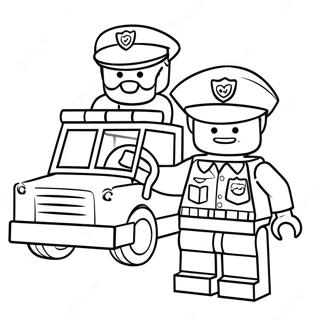 Pagina Para Colorear De Policia Lego 67172-55427