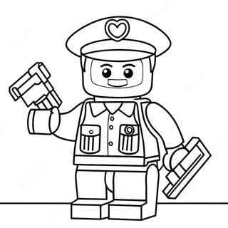 Pagina Para Colorear De Oficial De Policia Lego En Accion 67173-55433