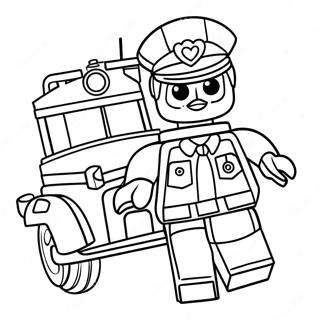 Pagina Para Colorear De Oficial De Policia Lego En Accion 67173-55434