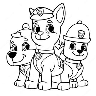 Pagina Para Colorear De Paw Patrol Navideno 671-536