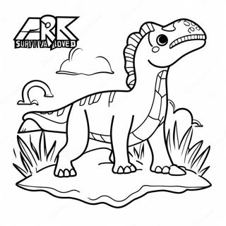 Pagina Para Colorear Del Logo De Ark Survival Evolved 67262-55482