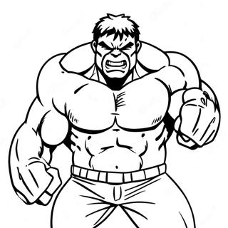 Pagina Para Colorear De Hulk En Accion 67283-55517