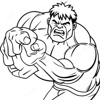 Pagina Para Colorear De Hulk En Accion 67283-55518