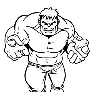 Pagina Para Colorear De Hulk En Accion 67283-55519