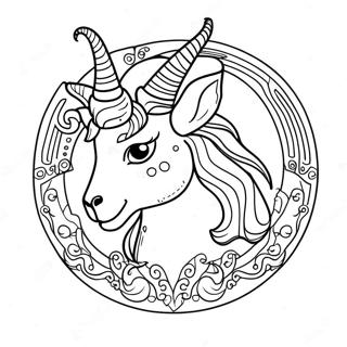 Pagina Para Colorear Del Signo Zodiacal Capricornio 67302-55523