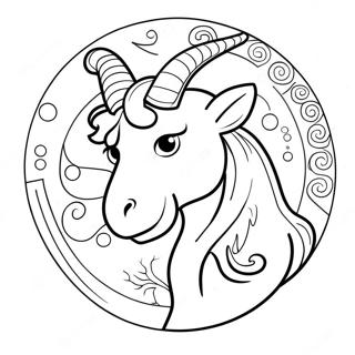 Pagina Para Colorear Del Signo Zodiacal Capricornio 67302-55524