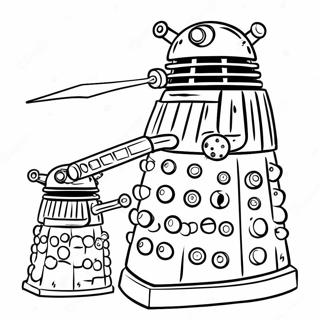 Pagina Para Colorear De Dalek En Accion 6735-5478