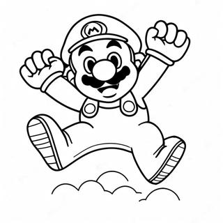 Pagina Para Colorear De Mario Saltando 67382-55592