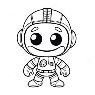 Pagina Para Colorear De Sackboy Con Equipo De Aventura 67403-55613