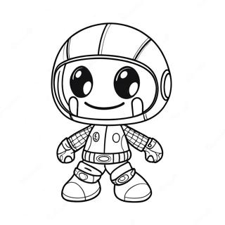 Pagina Para Colorear De Sackboy Con Equipo De Aventura 67403-55616