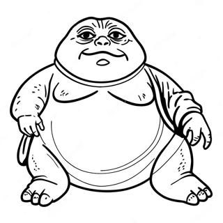 Jabba El Hutt Páginas Para Colorear