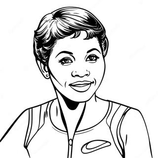 Pagina Para Colorear De La Biografia De Wilma Rudolph 67542-55726