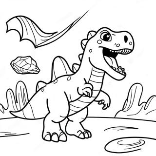 Pagina Para Colorear De Dino Smashers Feroces 67573-55755