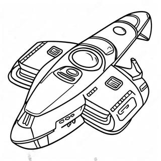 Pagina Para Colorear De Nave Espacial De Ciencia Ficcion 67582-55759