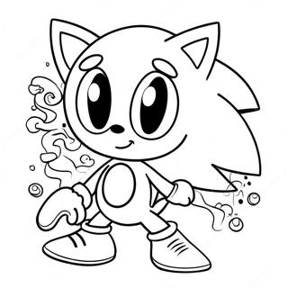 Pagina Para Colorear De Lindo Sonic De Crema Y Queso En Accion 67663-55817