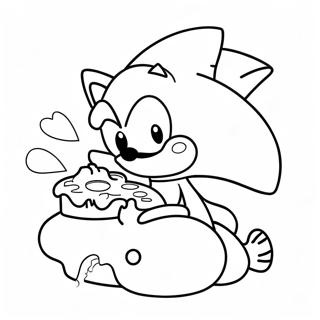 Pagina Para Colorear De Lindo Sonic De Crema Y Queso En Accion 67663-55818