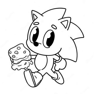 Pagina Para Colorear De Lindo Sonic De Crema Y Queso En Accion 67663-55819