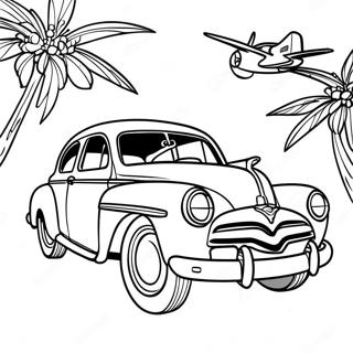 Hudson Hornet Páginas Para Colorear