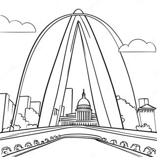 Pagina Para Colorear Del Arco Historico De St Louis 67793-55925