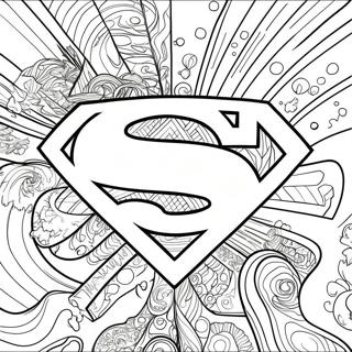 Logos De Superman Páginas Para Colorear