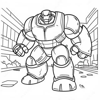 Pagina Para Colorear De Hulkbuster En Batalla 68013-56101