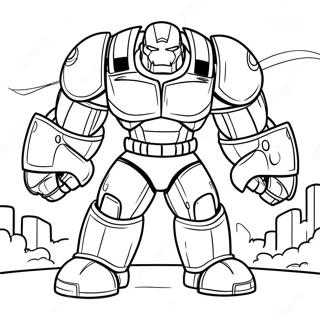 Pagina Para Colorear De Hulkbuster En Batalla 68013-56102