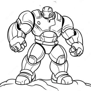 Pagina Para Colorear De Hulkbuster En Batalla 68013-56103