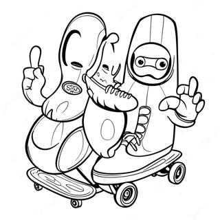 Pagina Para Colorear De Personajes De Sk8 El Infinito 68033-56111