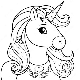 Pagina Para Colorear De Princesa Unicornio 6804-5532