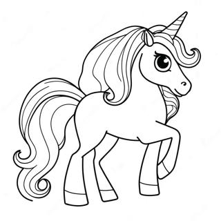 Pagina Para Colorear De Princesa Unicornio Brillante 6805-5535