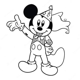 Pagina Para Colorear De Mickey Con Atuendo Patriotico 68133-56197