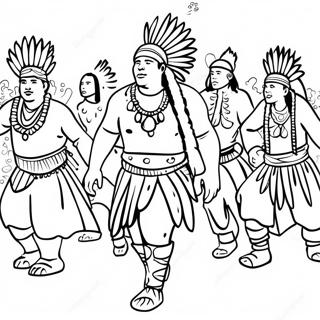 Pagina Para Colorear De Celebracion Powwow Wampanoag 68153-56206