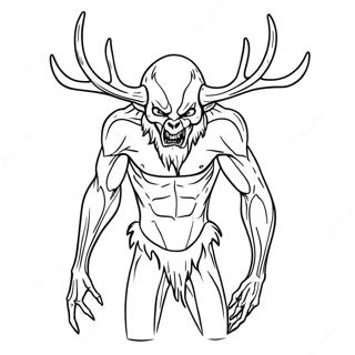 Wendigo Páginas Para Colorear